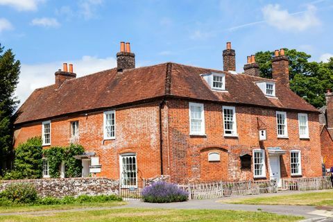 anglia, hampshire, chawton, dom i muzeum jane austen