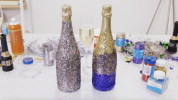 Jak zrobić butelkę szampana DIY Glitter