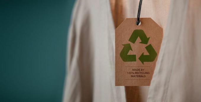 koncepcja produktów recyklingu bawełna organiczna tkanina do recyklingu zero odpadów