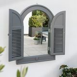 Grigio Outdoor Arch Mirror