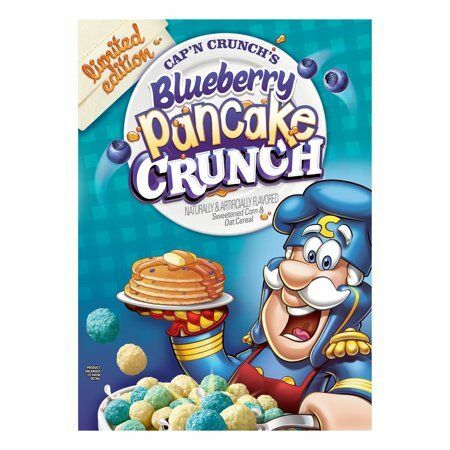 Płatki śniadaniowe Cap'n Crunch, jagodowe naleśniki, pudełko 15,4 uncji