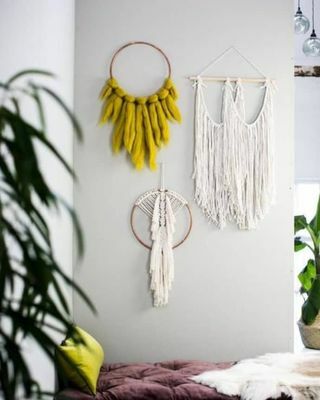 Zawieszki ścienne Boho Macrame