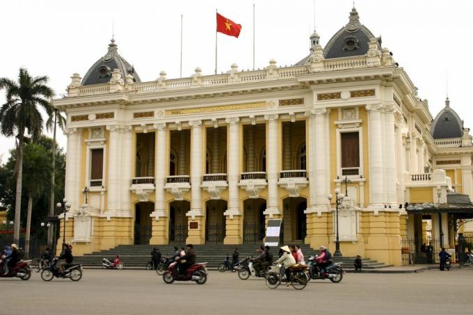 Opera w Hanoi została zbudowana przez francuskich kolonialistów