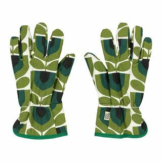 Rękawiczki doniczkowe z zielonym nadrukiem