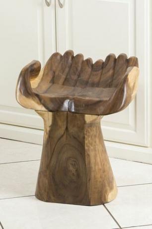 Krzesło z podwójnym cukrowym drewnem