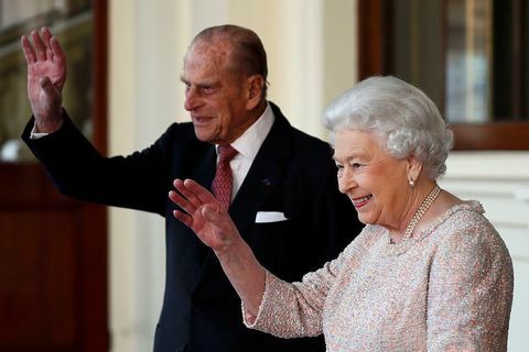 Prezydent i pani Santos pożegnali królową i księcia Edynburga w pałacu Buckingham