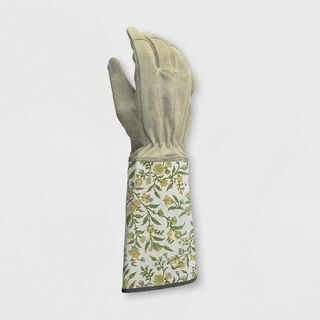 Rękawiczki ogrodnicze z bawełny w kwiaty