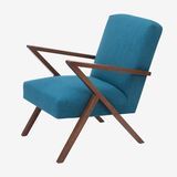 Krzesło Retrostar - Basic Line w kolorze turkusowym