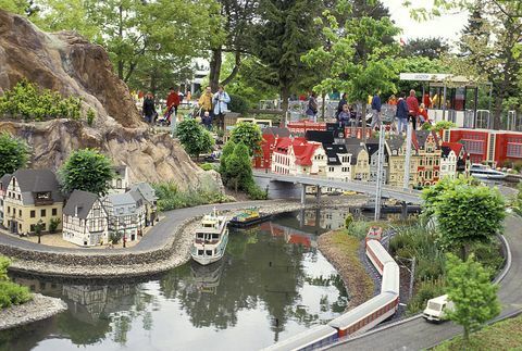 Dania, Billund, Legoland, Miniature Village Made Of Legos