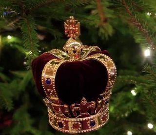 Ozdoba korona Choinka Buckingham Palace