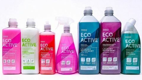 Asortyment produktów ekologicznych Tesco Eco Active