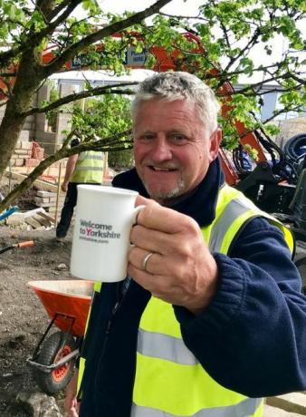 Mark Gregory o Welcome to Yorkshire garden build, Chelsea Flower Show 2019