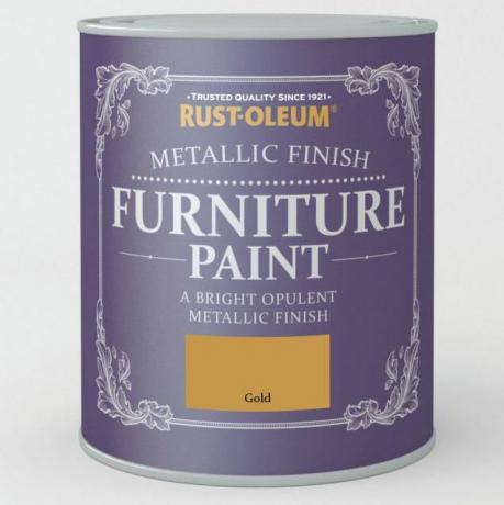 Rust-Oleum Złota metaliczna farba do mebli