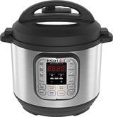 Instant Pot Duo V2 7-w-1 szybkowar elektryczny, 6 Qt, 5,7 l 1000 W, szczotkowana stal nierdzewna / czarny, 220-240 v, wewnętrzny garnek ze stali nierdzewnej