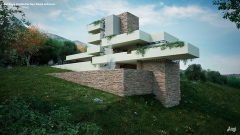 Frank Lloyd Wright renderuje wirtualne niezabudowane domy domy