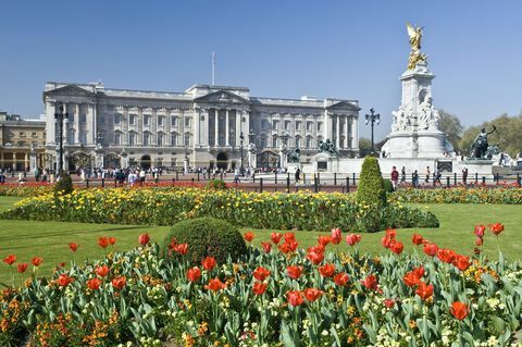 Pałac Buckingham i Victoria Memorial Londyn, Anglia, Wielka Brytania