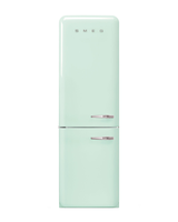 Smeg 11,7 cu ft. Lodówka z zamrażarką dolną, pastelowa zieleń