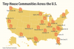 Gdzie mieszkają ludzie z małymi domami w USA
