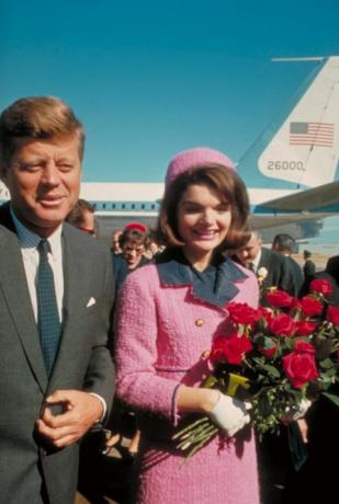 JFK i Jackie Kennedy w Dallas