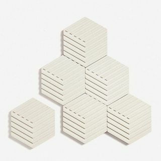 AREAWARE Table Tiles Zestaw sześciu podkładek betonowych i korkowych