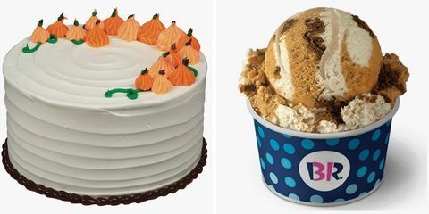 baskin robbins zbiera ciasto wirowe i lody z sernika dyniowego