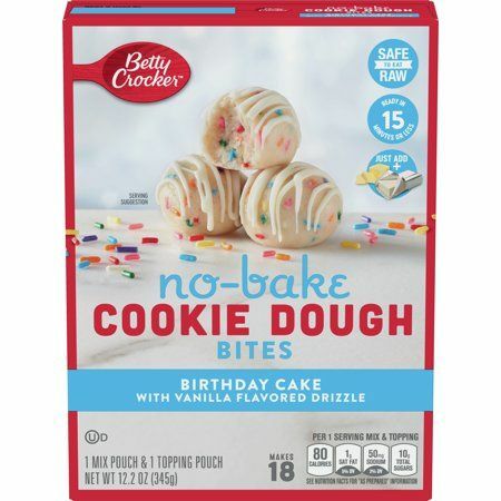 Tort urodzinowy Betty Crocker No Bake Cookie Dough Bites