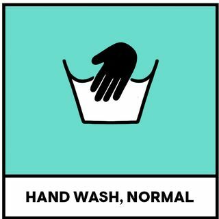 pranie ręczne normalne symbole prania