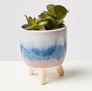 Mała doniczka ceramiczna Suelo Pink & Blue
