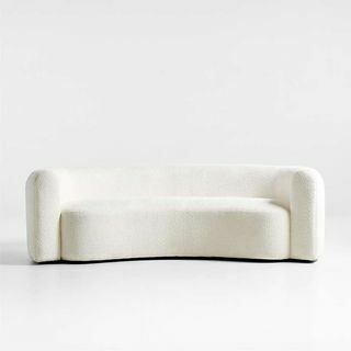 Hugger zakrzywiona sofa Boucle autorstwa Leanne Ford