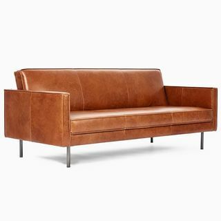 Axel Full Leather Nut Futon