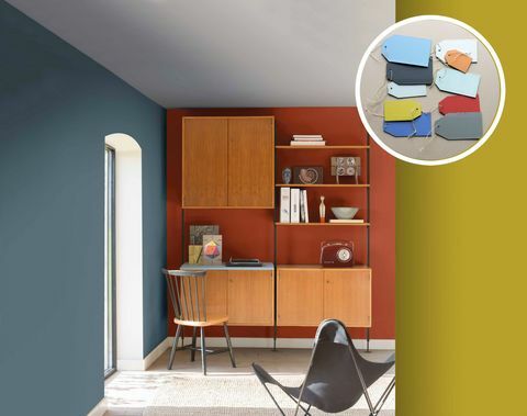 Dulux Color of the Year Denim Drift - rodzinna tonalna paleta kolorów, niebieskie odcienie - The Working Home