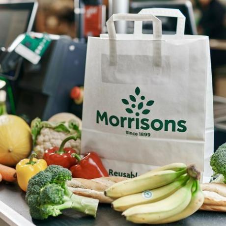 torby papierowe wielokrotnego użytku - firma Morrisons wprowadza papierowe torby na zakupy w stylu nas, aby zmniejszyć zużycie plastiku
