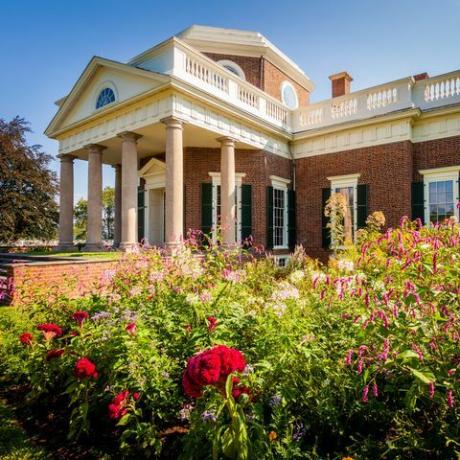 Monticello, dom Thomasa Jeffersona w stanie Wirginia, USA