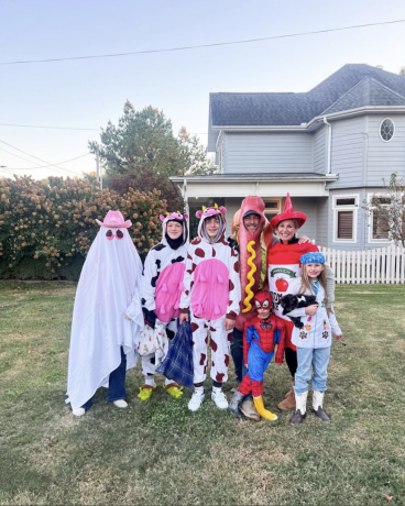 Jenny Marrs i jej rodzina na Halloween 2023