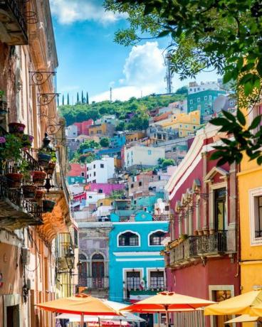 Guanajuato kolorowe ulice Meksyku