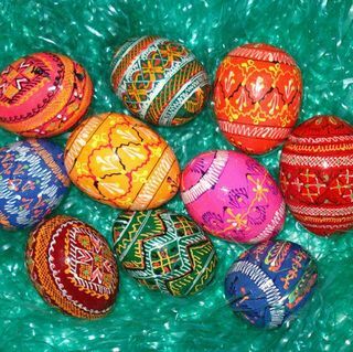 Ręcznie malowane ukraińskie jajka z drewna Pysanki (5)