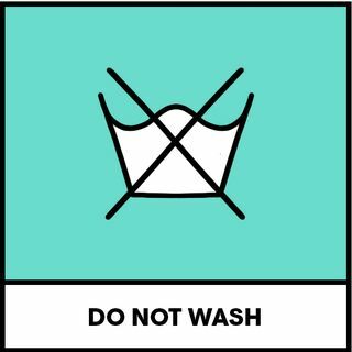 nie prać symbolu prania
