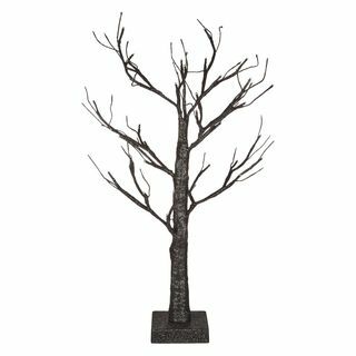 Drzewo wstępnie oświetlone, 60 cm, czarne