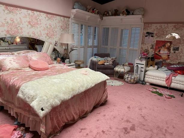 różowy pokój