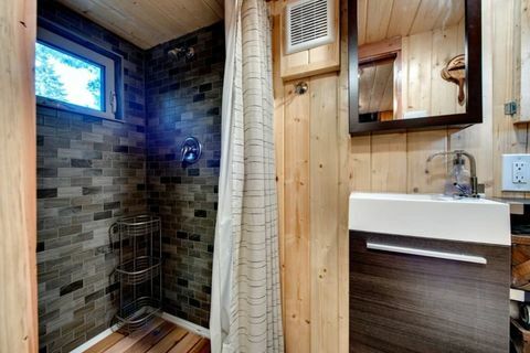oregon mały dom łazienka prysznic