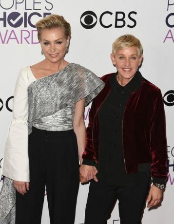 Ellen DeGeneres, Portia de Rossi pozuje na People's Choice Awards 2017