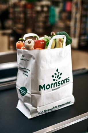 Torba papierowa wielokrotnego użytku - Morrisons wprowadza papierowe torby na zakupy w stylu amerykańskim, aby zmniejszyć zużycie plastiku