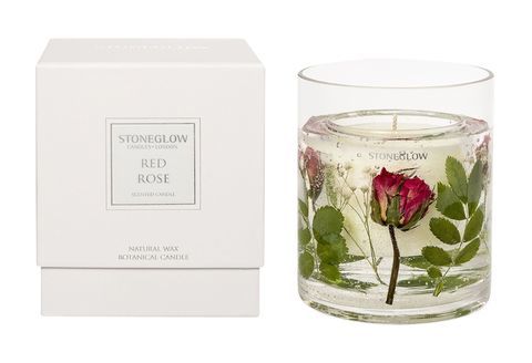 John Lewis Stoneglow Nature's Gift Żelowa świeca zapachowa z czerwonymi różami