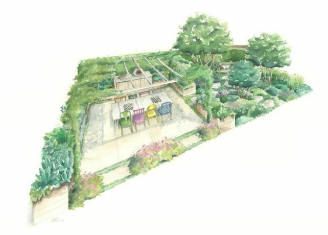 Chelsea Flower Show 2023 London Square Community Garden zaprojektowany przez Jamesa Smitha
