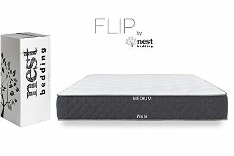 Pościel Nest FLIP, ekskluzywne Amazon dwustronne łóżko hybrydowe w pudełku, chłodząca pianka żelowa i cewka kalibru, CertiPUR-US, 10-letnia gwarancja, wyprodukowano w USA