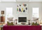 Michelle Gage projektuje dom rodzinny wokół odważnej, różowej sofy