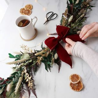 Zrób świąteczną girlandę florystyczną zestaw do robienia rękodzieła