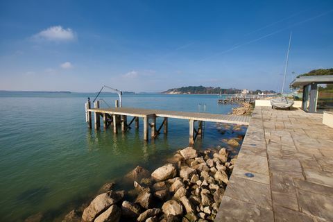 The Moorings - Sandbanks - Dorset - jetty - Savills