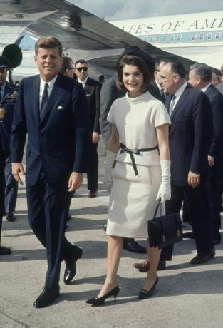 John F. Kennedy i Jackie Kennedy dzień przed zabójstwem JFK