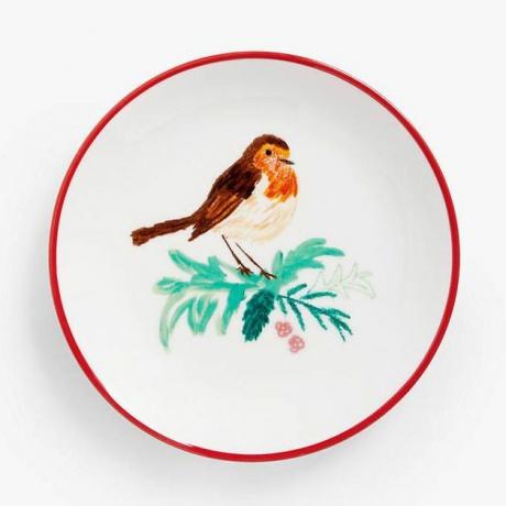 Talerz Robin Fine China Mince Pie, 14,5 cm, czerwonyWielokolorowy